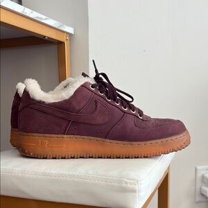 Nike Air Force 1 Winter in Burgundy Crush